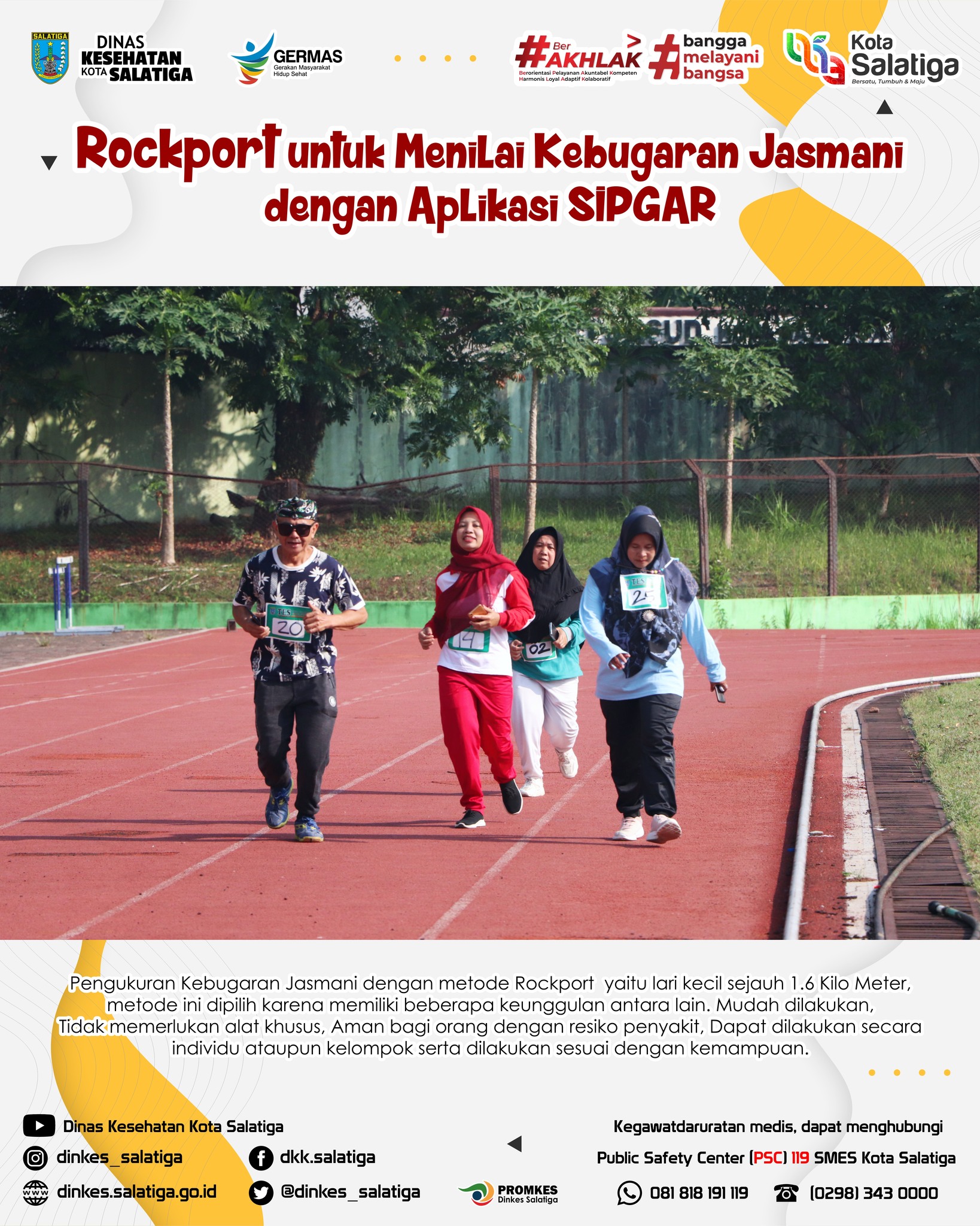 Rockport untuk Menilai Kebugaran Jasmani dengan Aplikasi SIPGAR